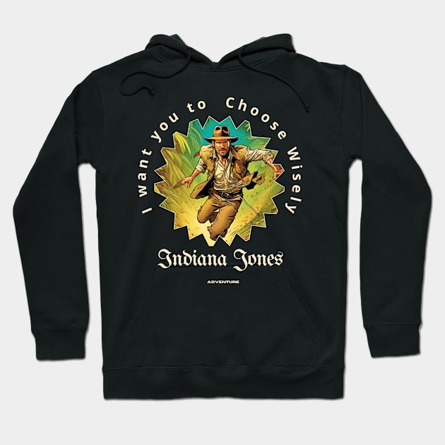 Indiana Jones victor illustration designe Hoodie by Nasromaystro